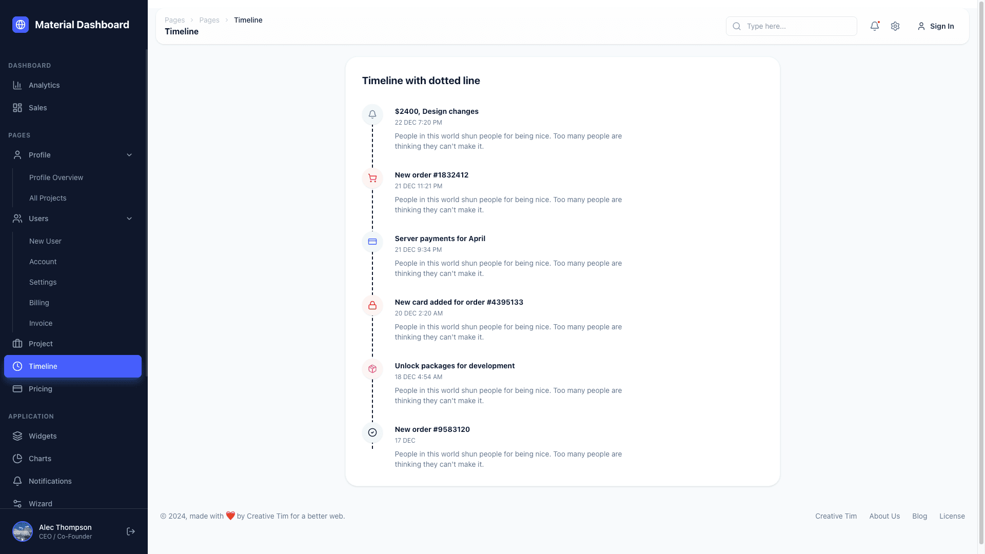 NextJS Material Tailwind Dashboard PRO