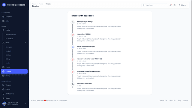 NextJS Material Tailwind Dashboard PRO