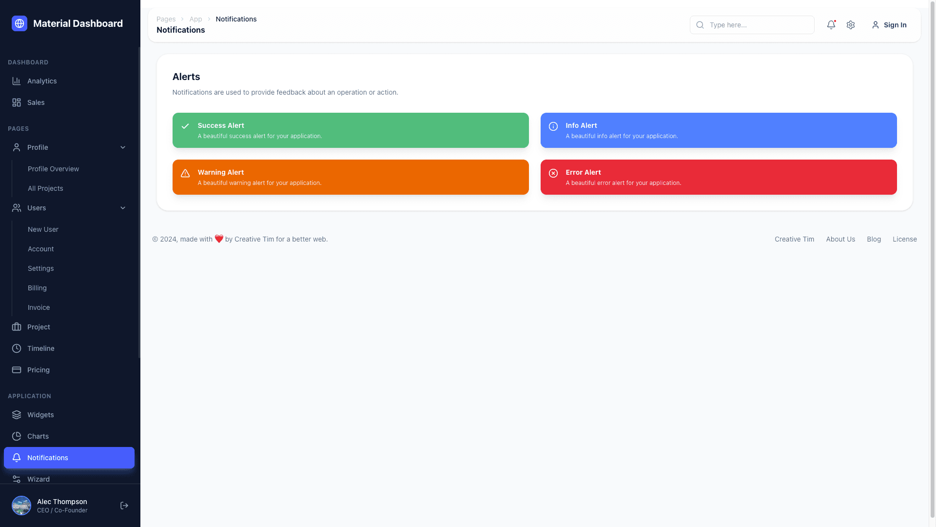 NextJS Material Tailwind Dashboard PRO