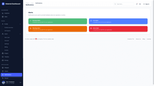 NextJS Material Tailwind Dashboard PRO