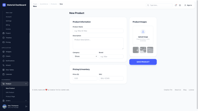 NextJS Material Tailwind Dashboard PRO