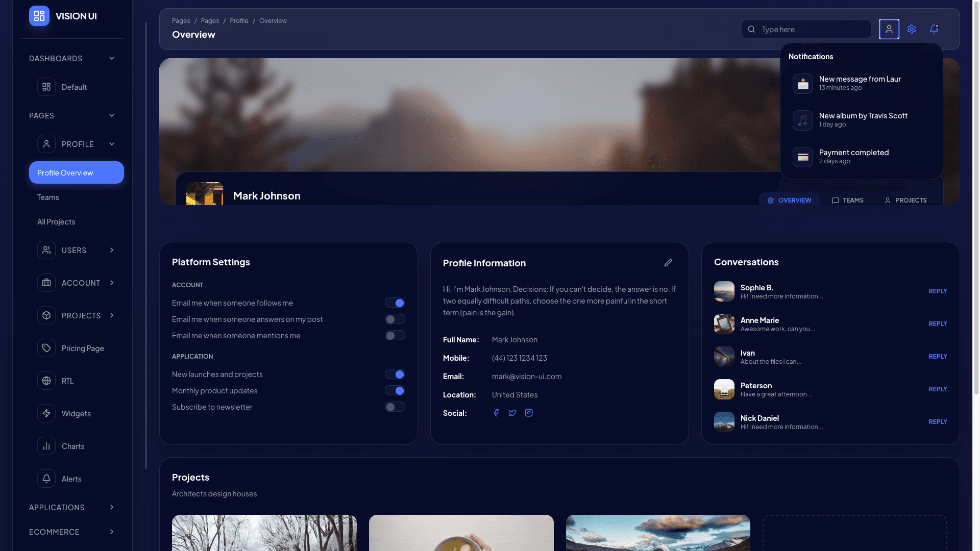 Vision UI Dashboard PRO Chakra