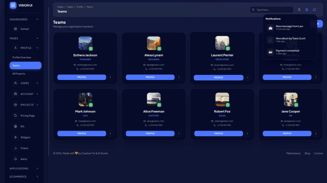 Vision UI Dashboard PRO Chakra