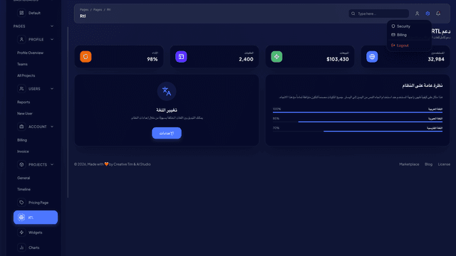 Vision UI Dashboard PRO Chakra