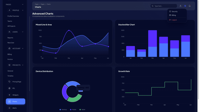 Vision UI Dashboard PRO Chakra