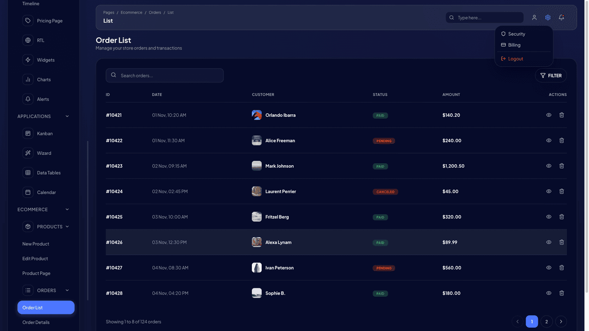 Vision UI Dashboard PRO Chakra