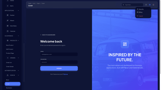 Vision UI Dashboard PRO Chakra